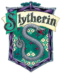 Marque-page Harry Potter avec blason de Serpentard : HP- SLYTHERIN